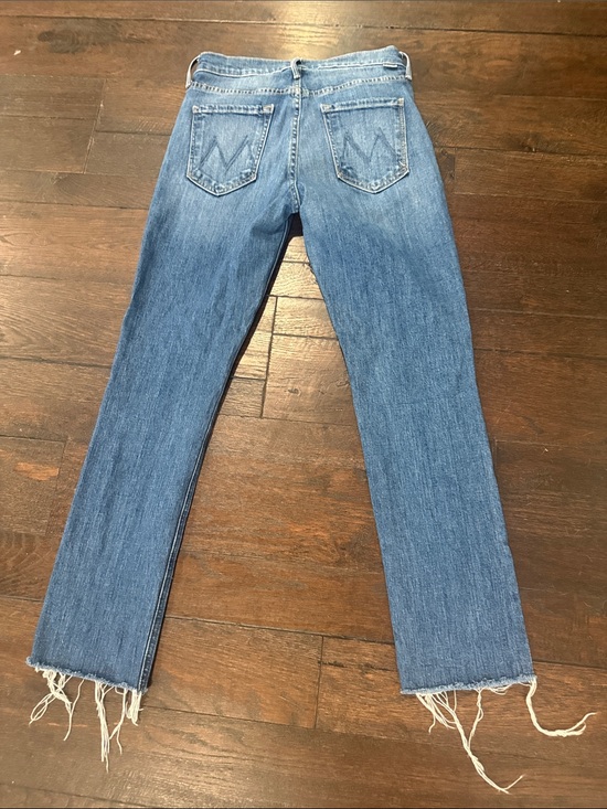 MOTHER Denim - MOTHER The Mid Rise Dazzler Ankle Fray Denim Jeans